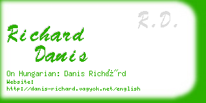 richard danis business card